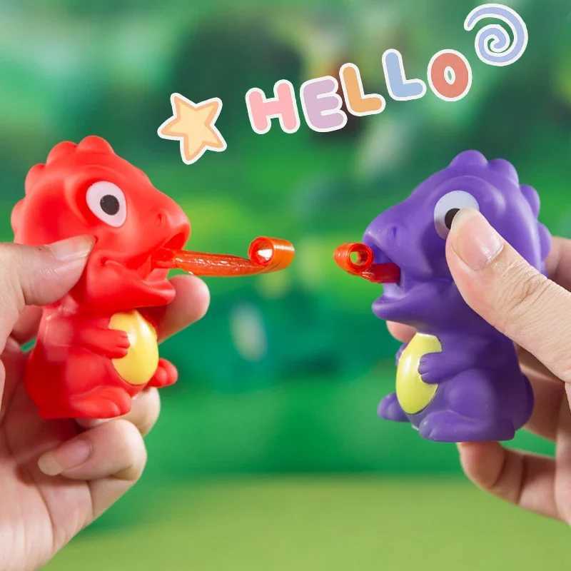 Dekompression Spielzeug Cartoon Frosch Dinosaurier Stress Relief Squeeze Spielzeug lustige Tiere Zunge aus Fingerspitzen sensorische Dekompression Spielzeuggeschenke für Kinder D240424