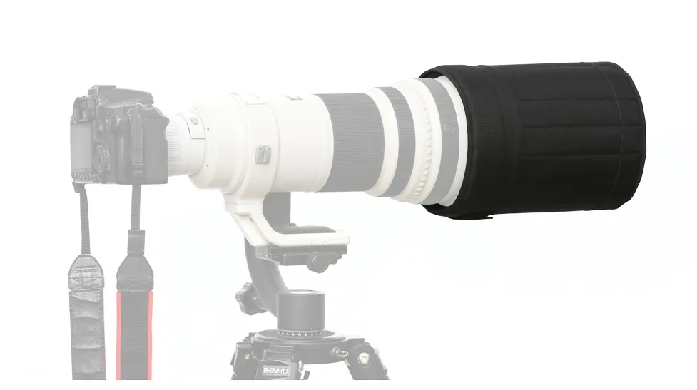 Bolsas de lente rolanpro capucha para canon 400 mm f/2.8 l es usm slr teleobjetivo capucha plegable plegable lámpara plegable lente súbd