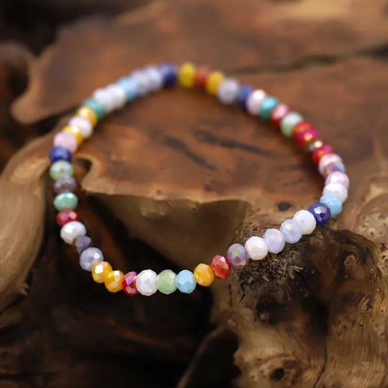 Bracelets perlées en cristal coloré Fashion femmes bijoux bijoux combinaison multicolore bracelet bohemian accessoires cadeaux 240423