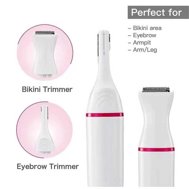 Epilator multifunción portátil 5 en 1 Epilator eléctrico Recortadora sin dolor para cejas Bikini Bikini Remocalización de cabello cabello D240424