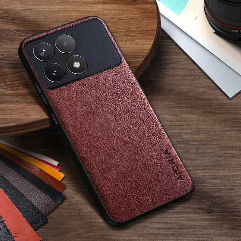 Case di telefoni cellulari Case X6 Pro Simple Design Luxury Leather Business Cover M6 Pro 4G Case D240424