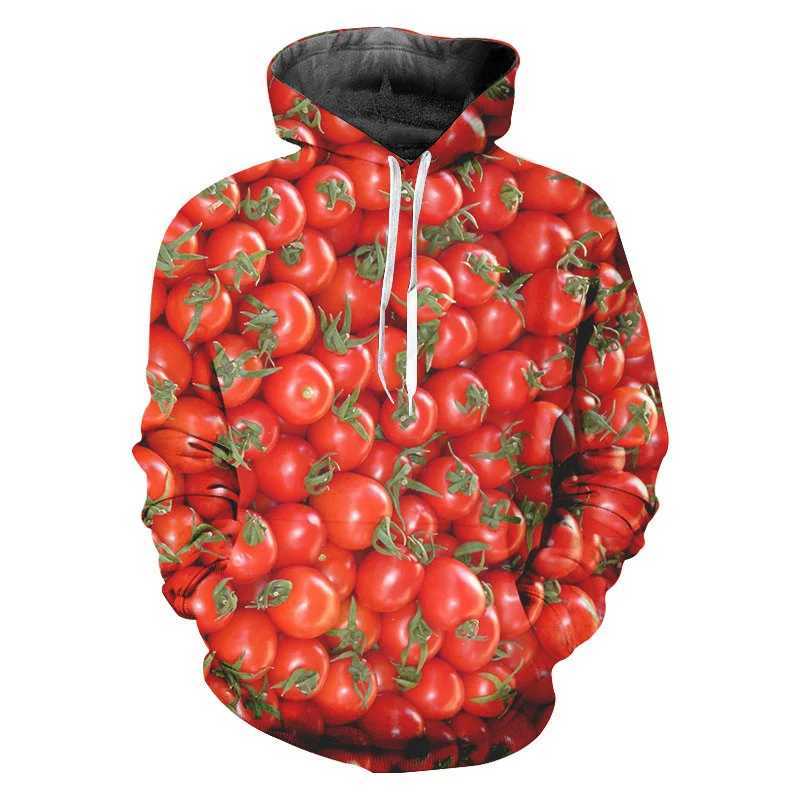 UQM1 NOUVEAU MEN'S NOUVEAU FRUITS FRUITS ALIMENTS IMPRESSIONS SHOODIES POUR HOMME SPEHES SPEHES SPEHES SPEHTES GRAPHIQUE MENS