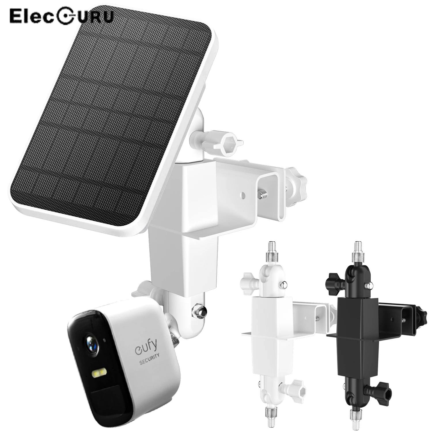 Telecamere 2in1 grondaia esterni pannello solare eufy eufycam 2/2c/e/2 pro/2c pro doppio supporto a 180 gradi di montaggio giunting girevole