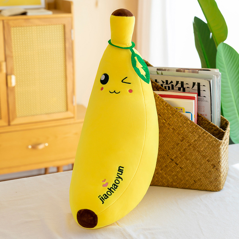 Oreiller de banane douce, jouet en peluche, poupée pour enfants, cadeau d'anniversaire créatif, cadeau de la société de poupée