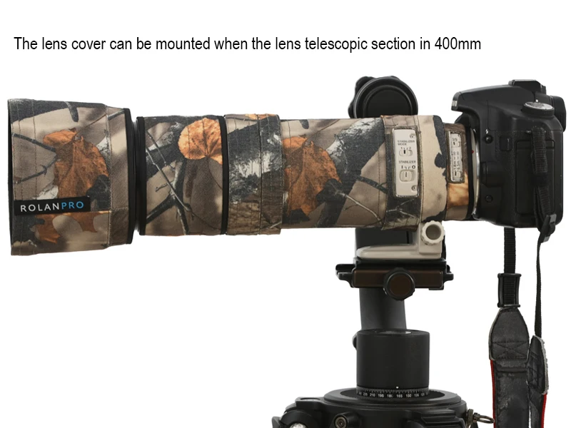 Filters RolanPro Lens Camouflage Coat Rain Cover voor Canon EF 100400mm F4.55.6 L is USM Lens Sleeve Guns Case