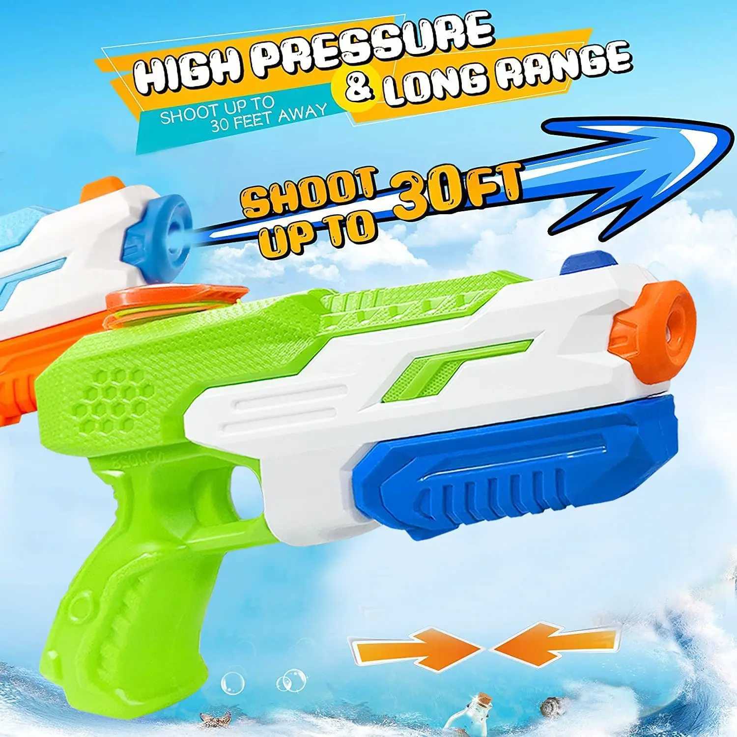 Giocattoli pistola 2 pezzi pistole d'acqua estate spoaker squirt pistole 600cc bambini ragazzi ragazze adulti 2 pacchetti giocattolo all'aperto piscina cortile prato Beachl2404