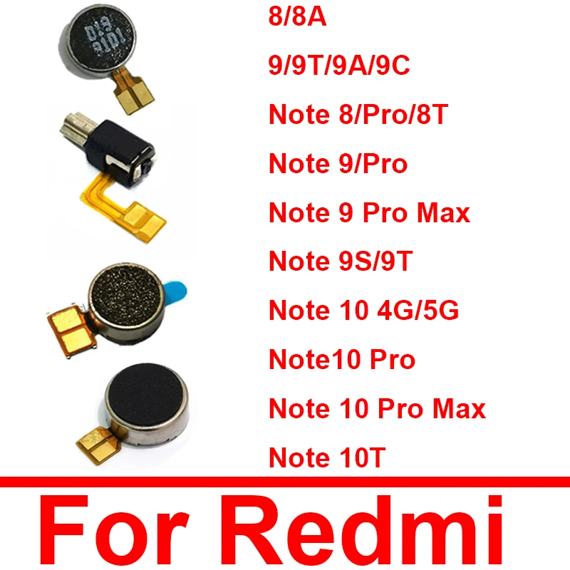Модуль вибрационного двигателя кабелей для Xiaomi Redmi Примечание 8 9 10 Pro 4G 5G Примечание 8T 9S 10T Гибкий кабель двигателя для Redmi 8 8A 9 9T 9A 9C