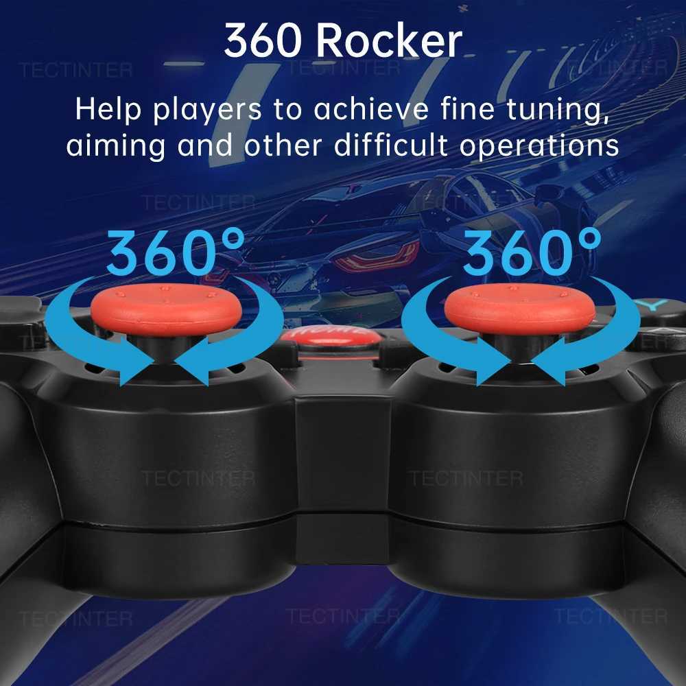 Controladores de jogo Joysticks Terios T3 Suporte Bluetooth Controller gamepad para Android Phone PC Joystick Controle sem fio Joypad para Acessorie D240424