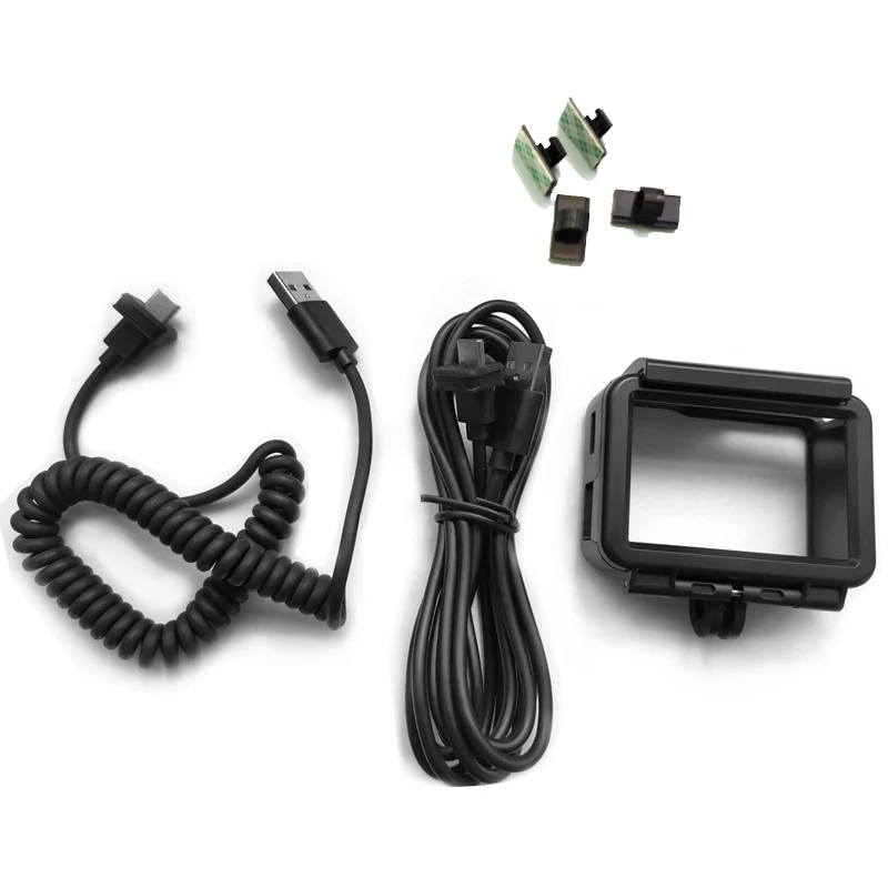 Cameras SJCAM SJ10 Pro SJ10X Frame Kit Set with Motorcycle Charging Cable Supports Recording While Charging The Motorcycle Power