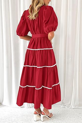 Mulheres casuais vestidos midi vestidos de verão para baixo vestido de camisa