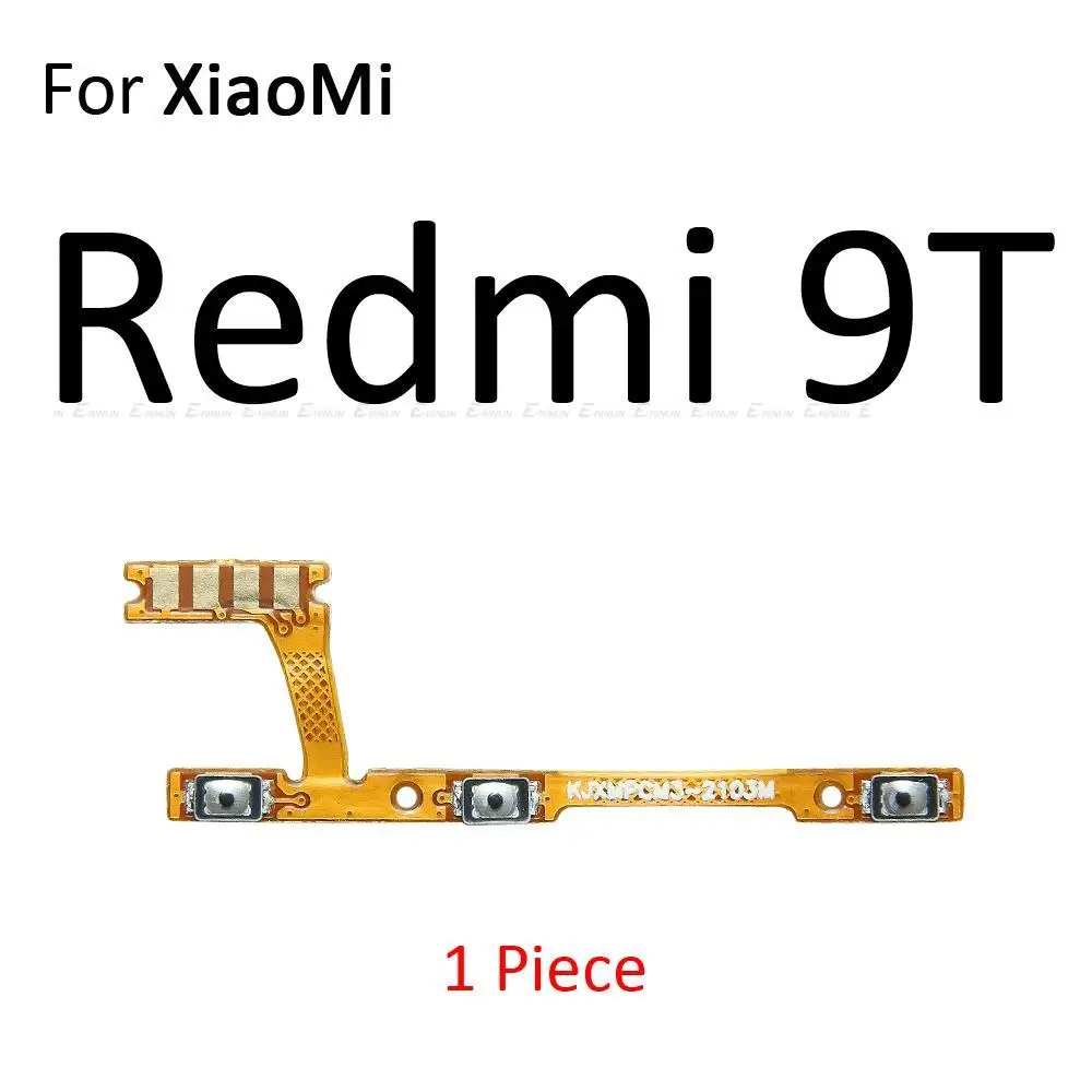 Kabels Schakelen Power in UIT Key Mute Silent Volume Button Flex Cable voor Xiaomi Redmi 9C 9A NFC Note 9 9T 9S 10 Pro Max 10T Reparatieonderdelen