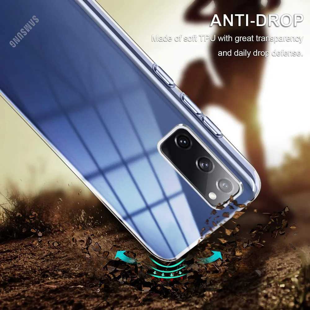 Cell Phone Cases Ultra Thin Soft Case For Samsung Galaxy S23 S22 S21 S20 Note 20 Ultra 10 S10 S9 Plus 9 8 Clear Silicone Back Case Cover Shell 240423