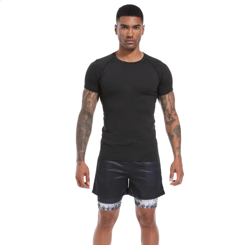 Compression tshirts gym fitness coutume vous possède la conception de vêtements de sport serrés