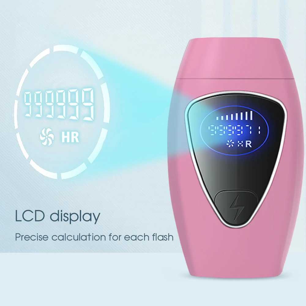 Epilatör gövde bikinileri 999990 Flaş IPL Darbeli Işık Depilator 8 Seviye Ağrısız Kalıcı Lazer Epilator Kadınlar için Epilatör D240424