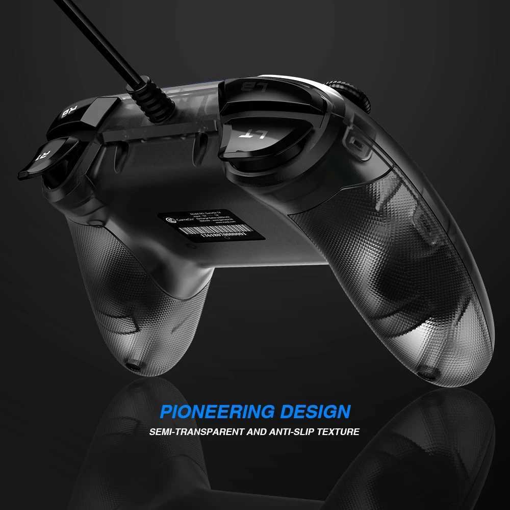 Game Controllers Joysticks GameSir T4w Wired Gamepad for PC Windows 7 8 10 11 USB Game Controller with Vibration and Turbo Function Joystick d240424