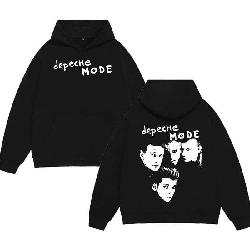 Męskie bluzy bluzy Bestselled British Breat Depeche Cool Mode Męskie moda Hip Hop moda vintage duże bluzy Y2K Rock Gothic Streetwear 240424