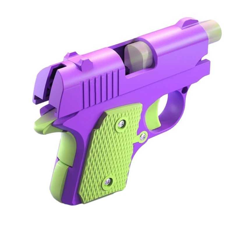 Brinquedos de armas coloridos 3d mini armas de brinquedo sensorial inquieta crianças cenoura armas truques propsl2404