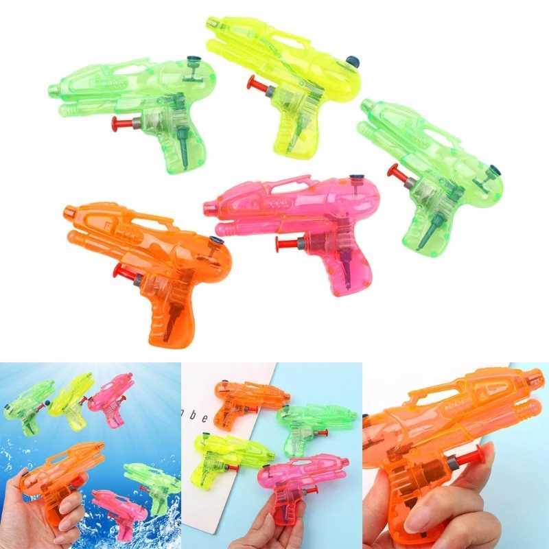 Giocattoli da pistola da 5 pezzi pistole d'acqua in plastica schizzano pistole d'acqua bambini pistole di plastica in plastica casuali la spiaggia esterna che nuota Pooll2404