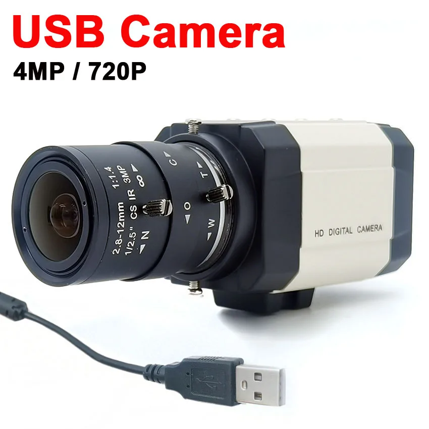 フィルターキー4MP 30fps 2560x1440高速UVC USBウェブカメラまたは720p USB PCカメラ2.812mm varifocal Zoomレンズまたはレンズなし