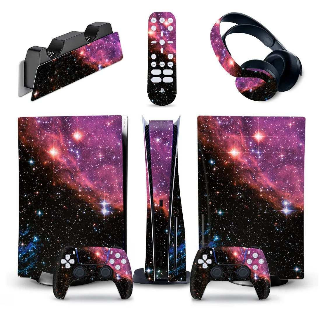 Stickers 5 in Skin Sticker For PlayStation5 Disk Edition Console Antislip Stickers For SONY PS 5 Controller Gameing Accessories