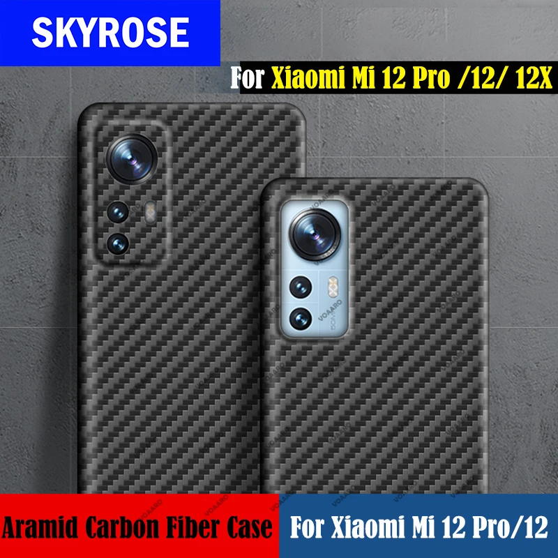 Covers 3D Funda Capa dla Xiaomi 12 Pro aramidowe etui Ultra cienka i lekka obudowa telefonu dla Xiaomi mi 12 Pro 12X prawdziwa czysta obu