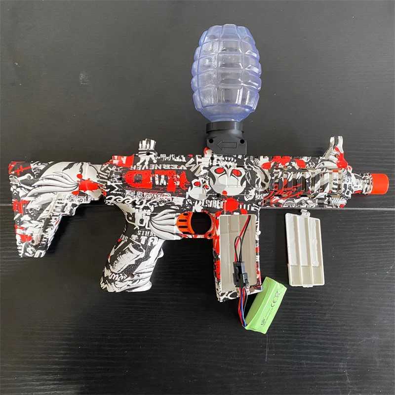 Gun Toys Electric M416 Gel Ball Pistolet Szybkie Burst Orange Plug and Bottle Magazine do interaktywnych rodziców-rodzic-dziecko Gamesl2404