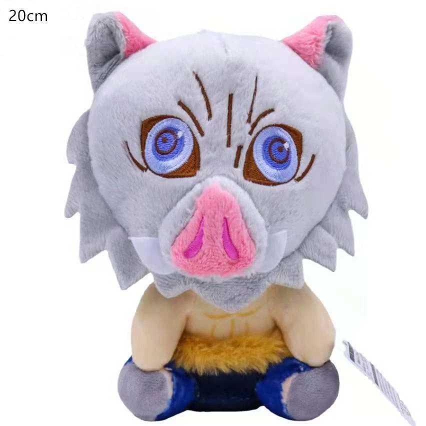 Poux en peluche 20 cm Slayer Demon Kimetsu no Yaiba Nezuko Tanjirou Douma Makomo Kochou Shinobu Figure mignonne Poux en peluche Toy Giftl2404