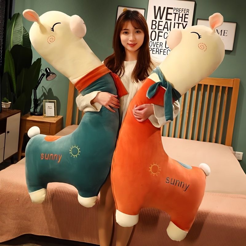 Giant Real Life Giraffe Plush Toys High Quality Stuffed Alpaca Soft Kids Children Baby Birthday Gift Room Decor 90CM 120cm