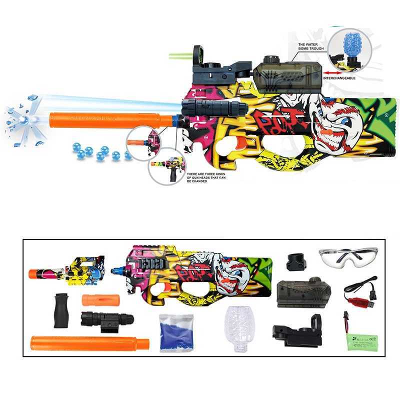 Gun Toys P90 Hand Self Integrated Repeated Shooting Toy Gun Summer outdoor parent-child interactionL2404