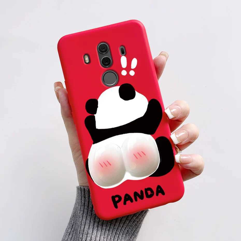 Obudowy telefonu komórkowego TPU miękki silikonowy obudowa dla Huawei Mate 9 10 Pro Cute Rabbit Panda Case Case Ochrona Ochrony tylnej dla Mate9 Mate10 10pro Fundas 240423