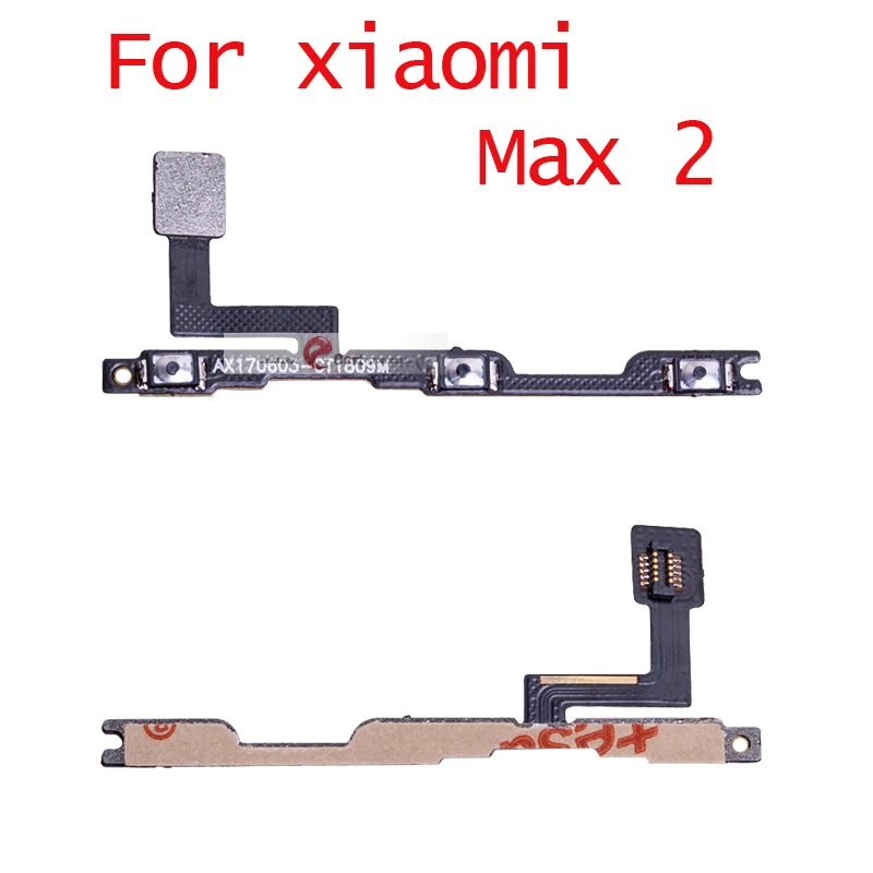 Kablolar Yeni güç açma/kapama anahtar hacmi tarafı düğmesi esnek kablo xiaomi için flex kablosu max 2 maks 2 maks 3 onarım parçaları