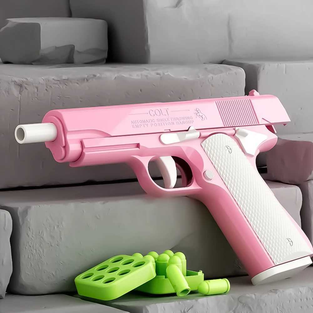 Giocattoli la pistola che espelle giocattolo pistola bambini colt 1911 giocattoli sicuri ragazze regalo di compleanno ragazzi giocattoli rilassanti dropship shopifyl2404