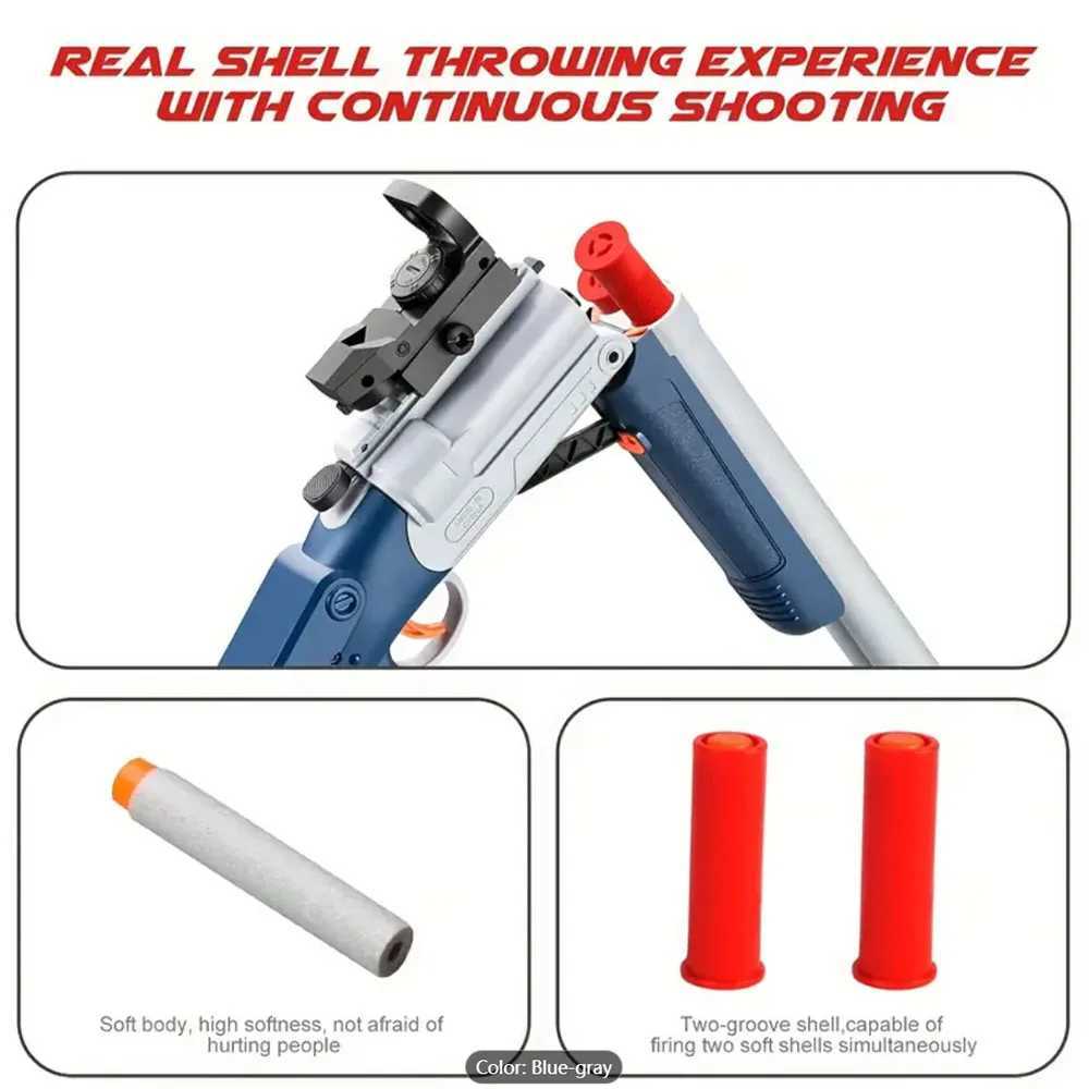 Gun Toys Foam Bullets Cool Shotgun Toy Gun Safe For Boys Kids Holi Gun TK Shop Toys DropshippingL2404