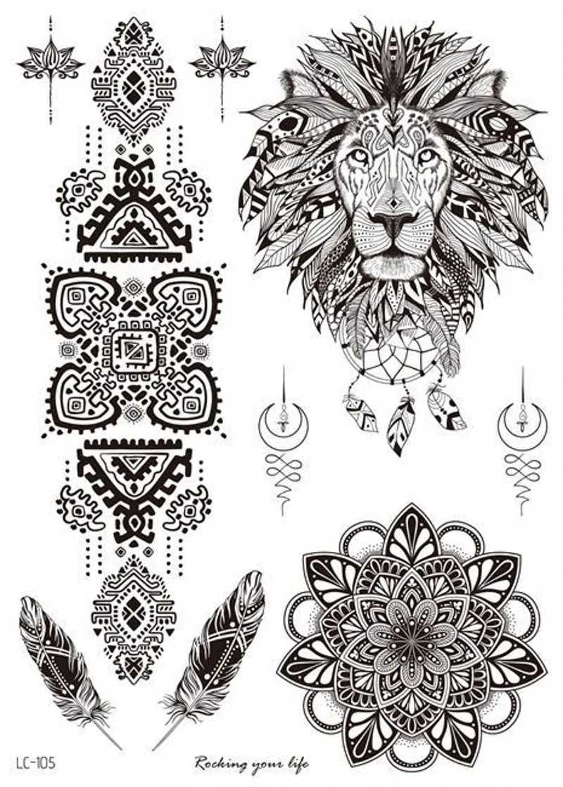 Body Paint Women Waterproof Temporary Tattoo Sticker Mandala Flower Tattoos Rose Peonies Body Art Water Transfer Clavicle Temporary Tattoo d240424