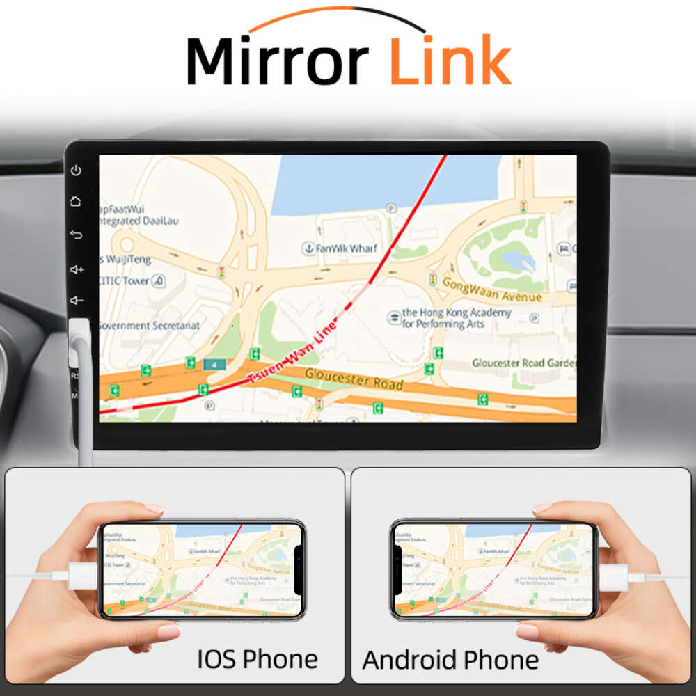 Auto radio 1 DIN CarPlay Android Auto Multimedia Player Touch Screen da 9 pollici FM Bluetooth MirrorLink Universal