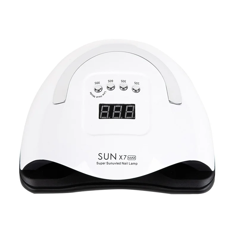 キット180W Sun X7 Max UV LEDランプマニキュアネイルランプ用ネイルドライヤーセンサーLCDディスプレイでUVジェルネイルツールを硬化させる