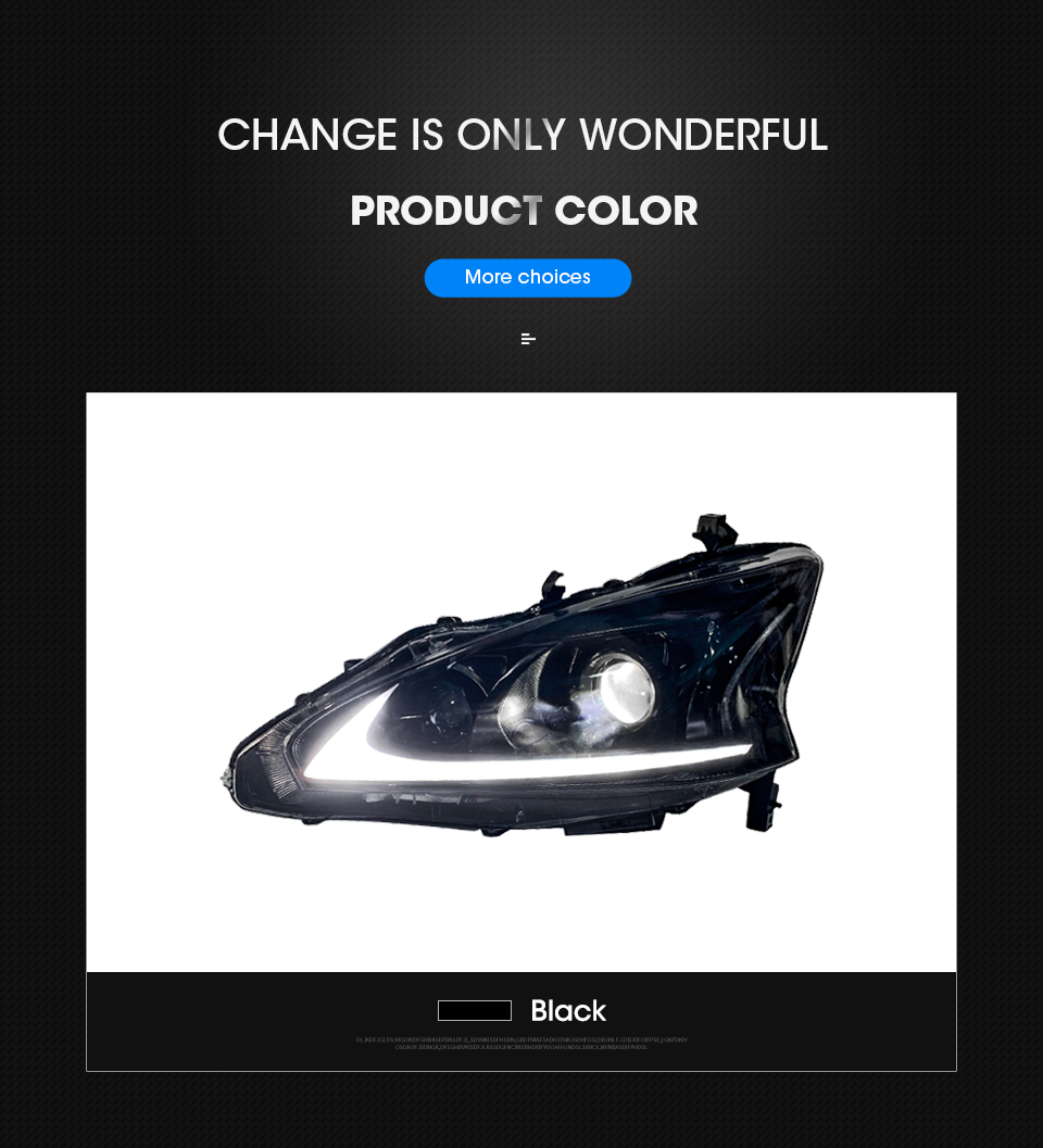Luce della testa Nissan Teana Altima LED Feele durante il giorno 2013-2015 Volta Segnale Doppia Lampada Doppia Lampa
