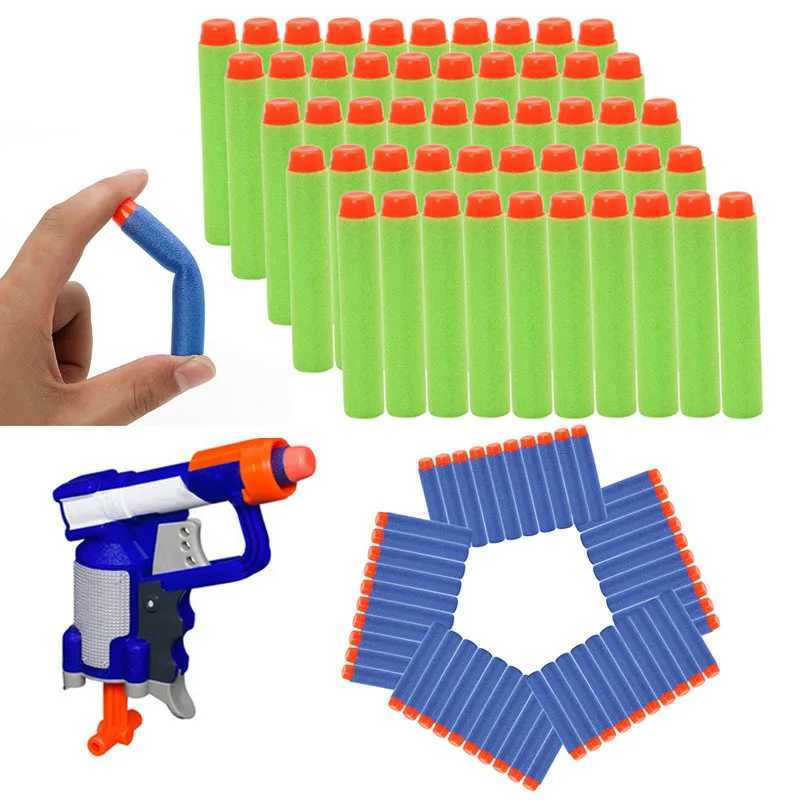 Gun Toys Refill Darts Bullets Eva Soft Hollow Hole Head Bullet Guns Accessories for Nerfs N-Strike Elite Series Blasters Toys for KidsL2404