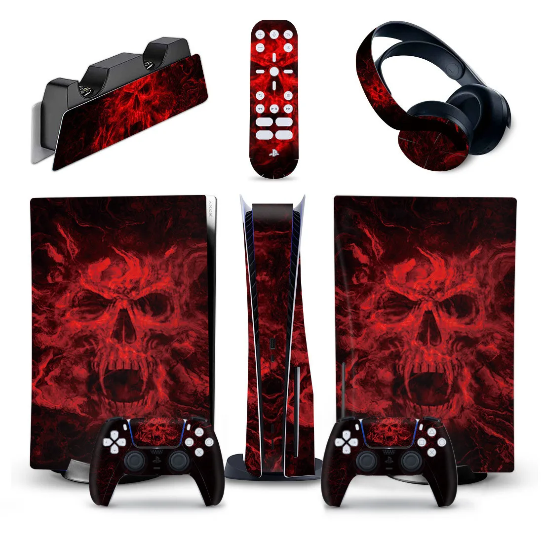 Stickers 5 in Skin Sticker For PlayStation5 Disk Edition Console Antislip Stickers For SONY PS 5 Controller Gameing Accessories