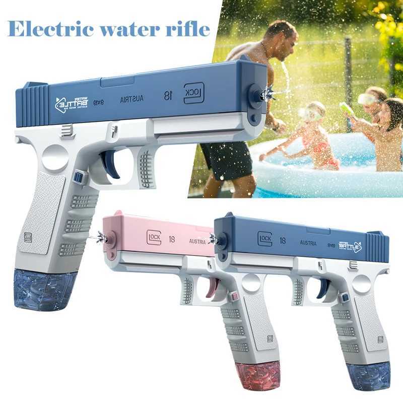 Toyadores de pistola Glock Electric Water Gun Burn Automatic Burn New Summer Beach Wathing Vacation Water Fight TOLL2404