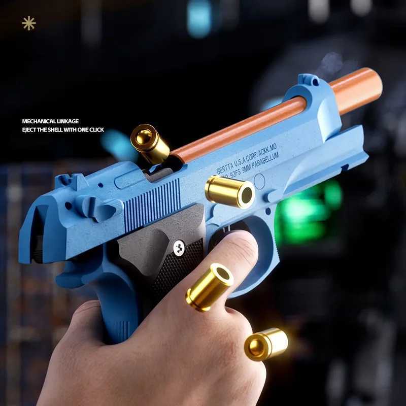 Gun Toys Desert Eagle 2011 Pistol 1911 Continuous Throwing Shell Empty Hanging Revolver Launcher Toy Gun Christmas GiftL2404