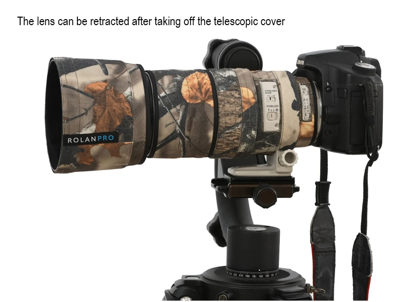 Filters RolanPro Lens Camouflage Coat Rain Cover voor Canon EF 100400mm F4.55.6 L is USM Lens Sleeve Guns Case