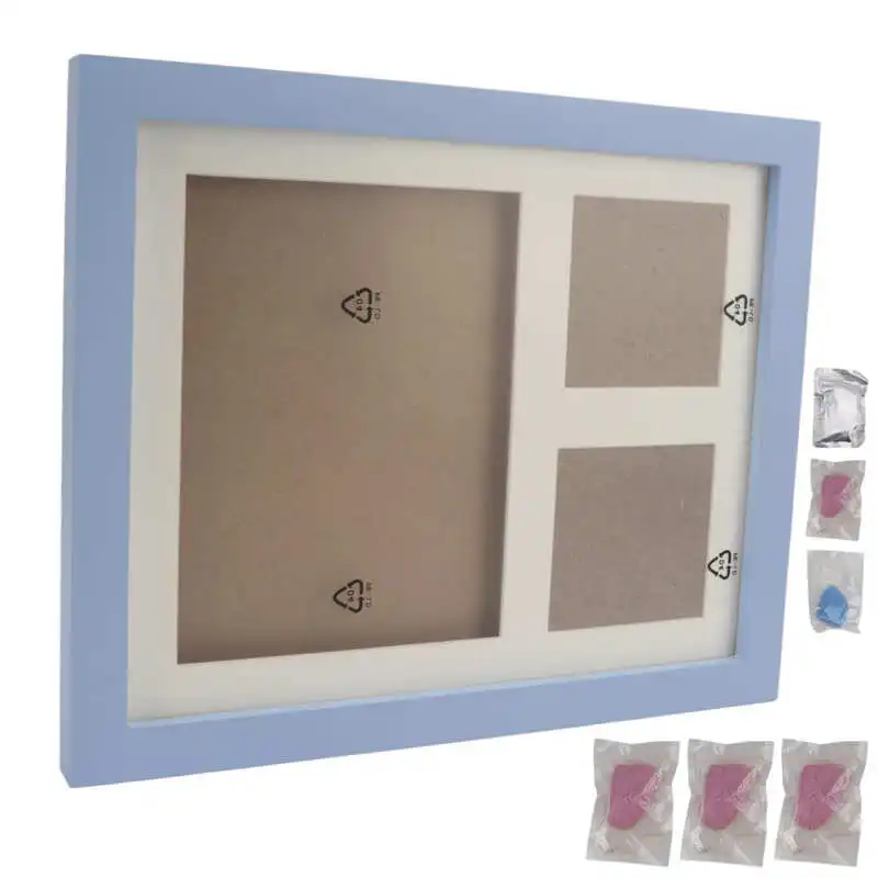 Frames DIY Dog Paw Print Photo Frame Easy DIY Pet Memorial Pawprints Frame Kit for Pet Dogs for Pet Cats