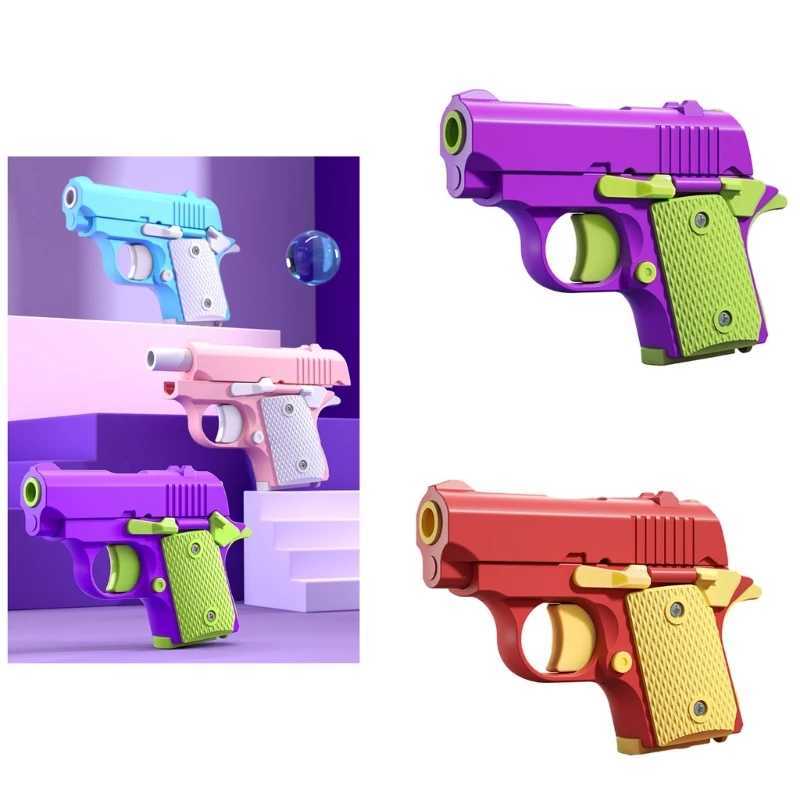 Gun Toys Anti-Stress Mini Guns Toy Sensory Guns Decompression Fidgets Guns Toy for Kids Student Anxiety Reliever ToyL2404