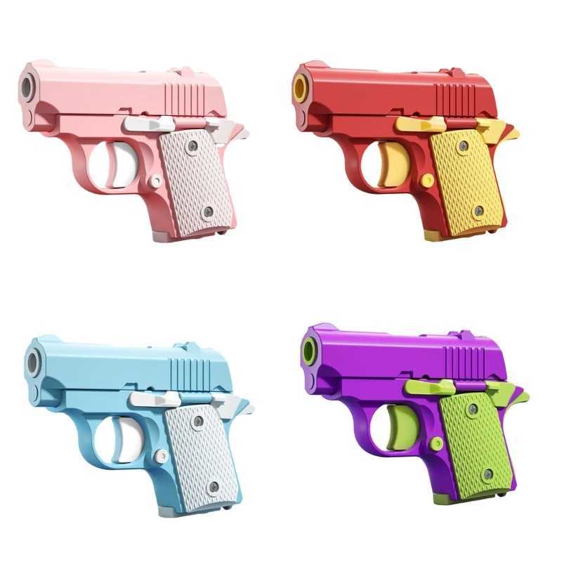 Toys de armas de impressão 3D Pistolas Fiegs Toy for Children Colorful Mini Guns Prank Toy Office Office Sensory Stress Relief Bedom Toyl2404