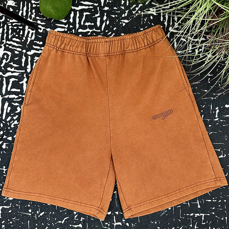 Shorts Men Women High Quality Black Orange Brown Drawstring Shorts