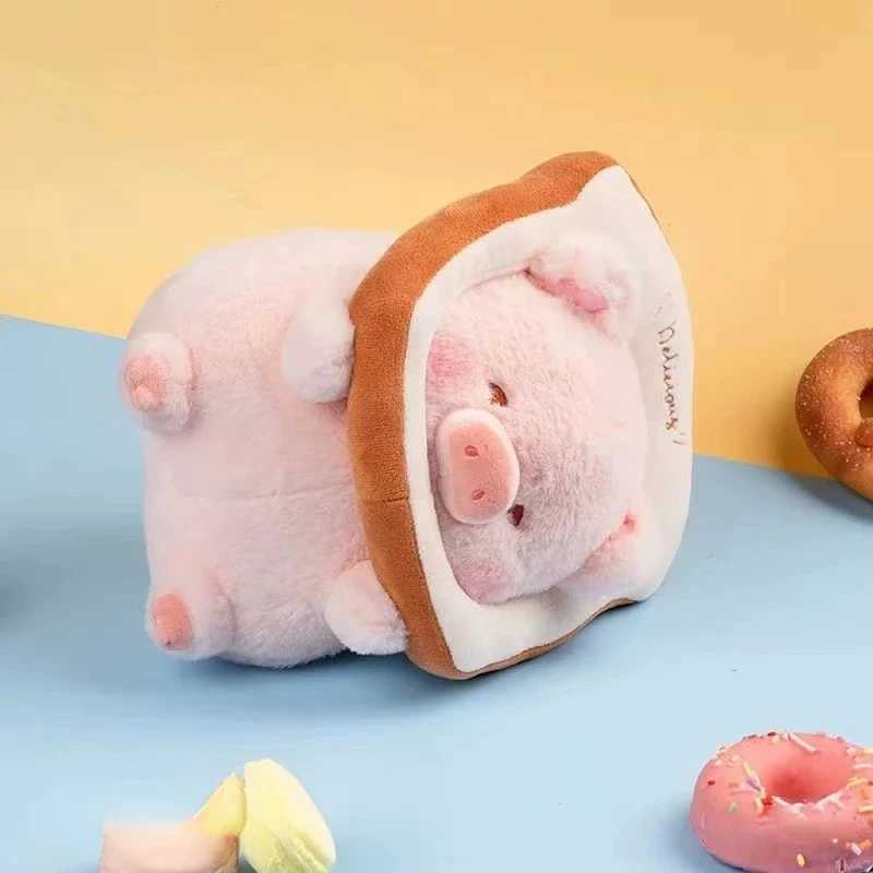 Plüschpuppen Kawaii Anime Lulu Schwein Brot Plüsch Spielzeug kreative Stofftiere Schweinchen Toast Doll Mädchen Geburtstag Spielzeug Freundin süßes Geschenkl2404