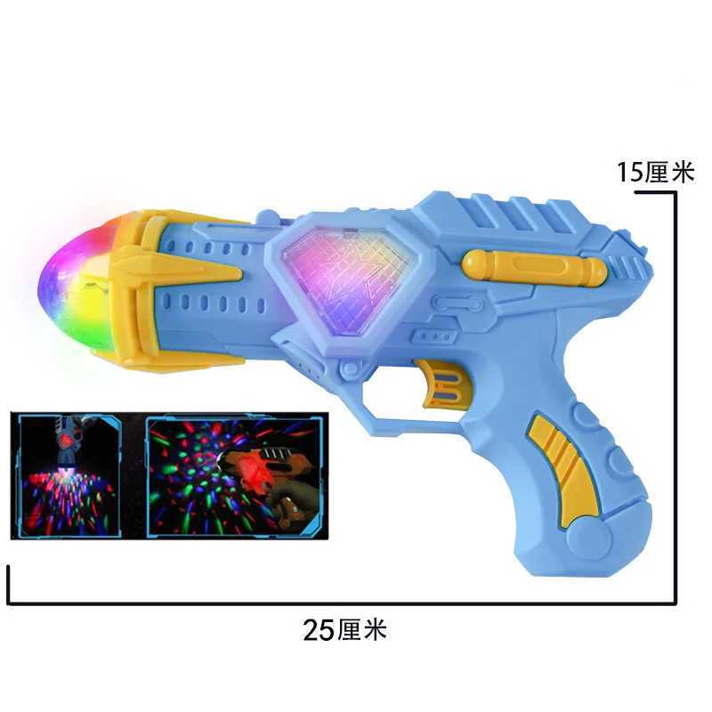 ガンフォーチルドおもちゃ銃の投影ピストルエレクトリックプラスチック安全なカラフルなカラフルな銃充電可能なバッテリーミュージックライトガールズボーイズギフトlightl2404