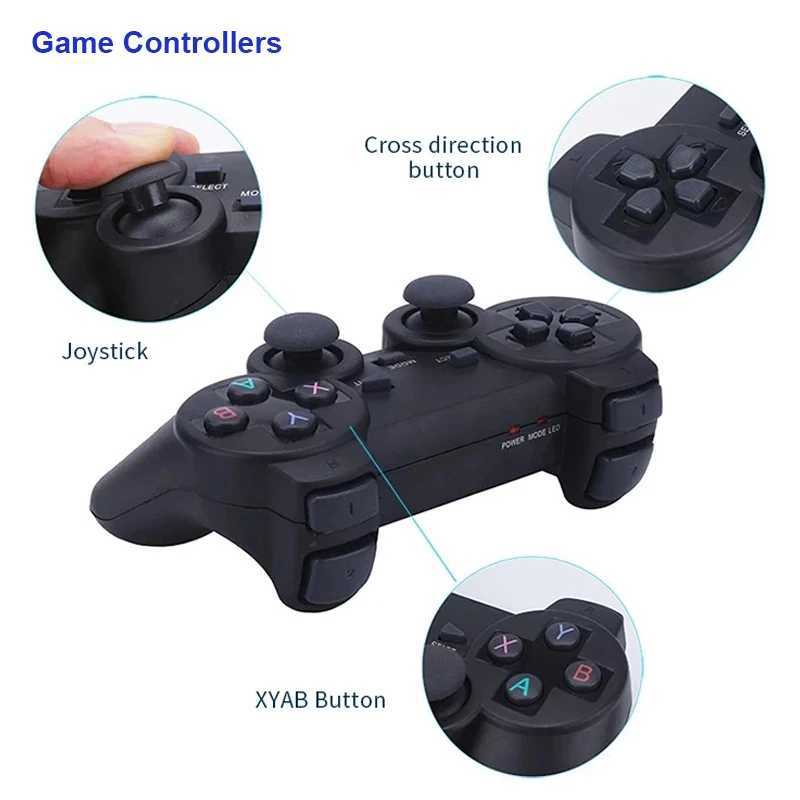 Spelkontroller Joysticks 2.4 GHz trådlös gamepad för PC Laptop USB -spelkontroll Joystick för Android TV -låda Windows Raspberry Pi 4 3 Joypad D240424