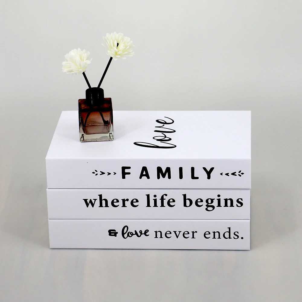Decorative Objects Figurines Minimalism Fake Book Decor Living Room Simple Modern Faux Books Shelf Room Coffee Table Props Book Ornaments d240424